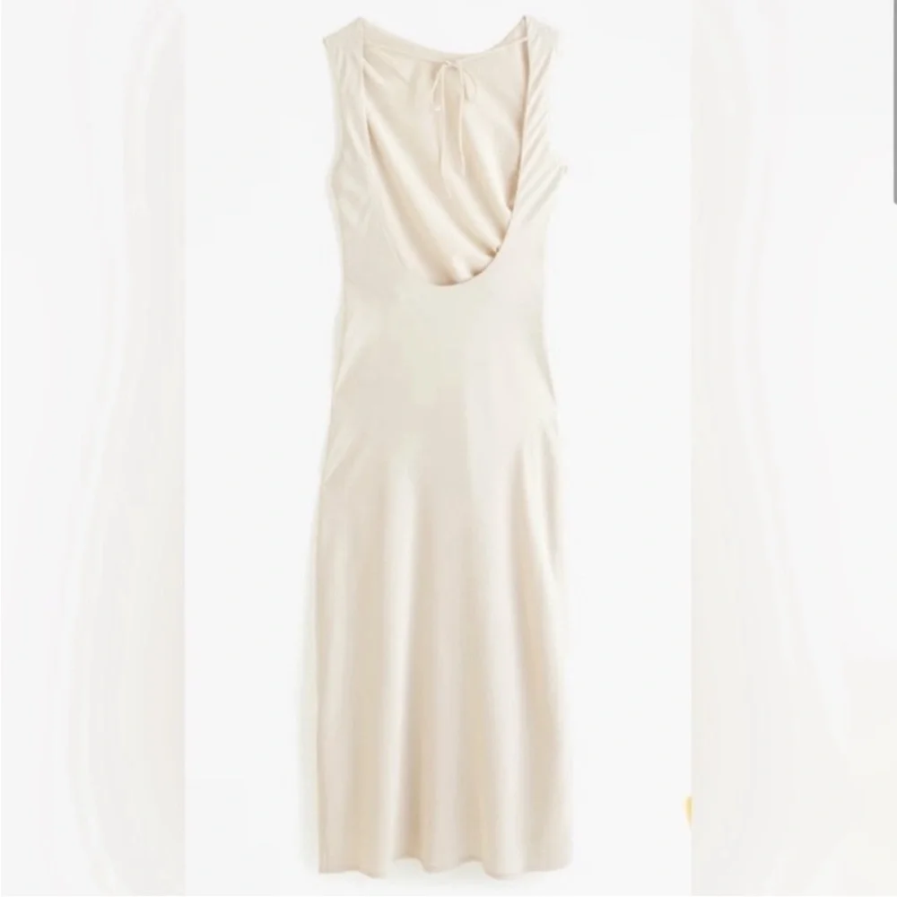 Abercrombie & Fitch High Neck Draped Shell Midi Dress